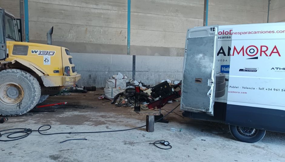 Asistencia en carretera realizada por talleres Andres Zamora