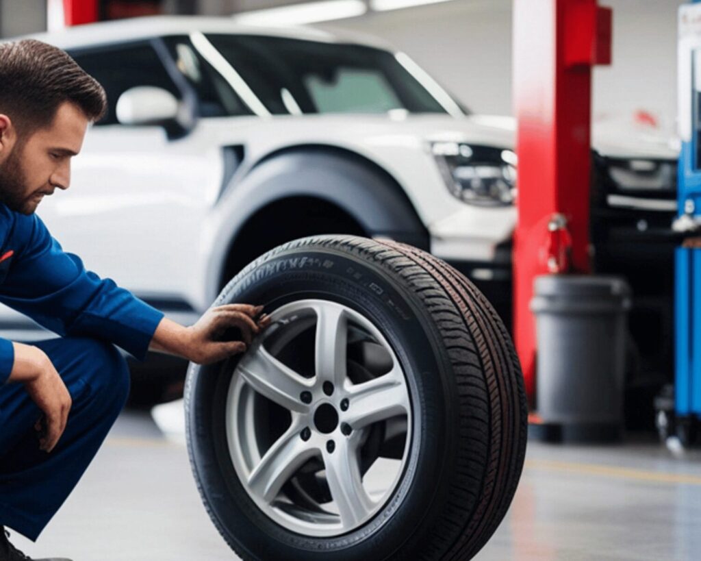 Revisión de neumáticos antes de preparar coche para la ITV